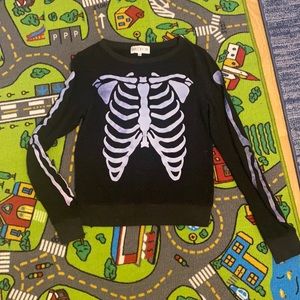 Wild fox xs skeleton light sweatshirt